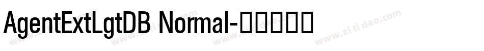 AgentExtLgtDB Normal字体转换